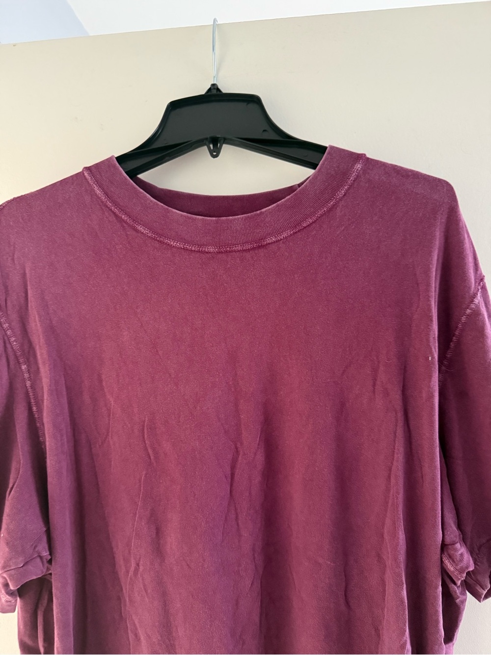 Abercrombie & Fitch Soft A&F Collection Men's Vintage-Inspired Tee - Deep Plum - Picture 3 of 12